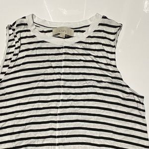 LOFT b&w striped tank